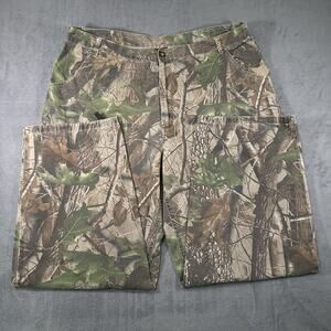 Spartan Outdoors Cargo Pants Camo Mens 2XL Y2K Hunting RealTree